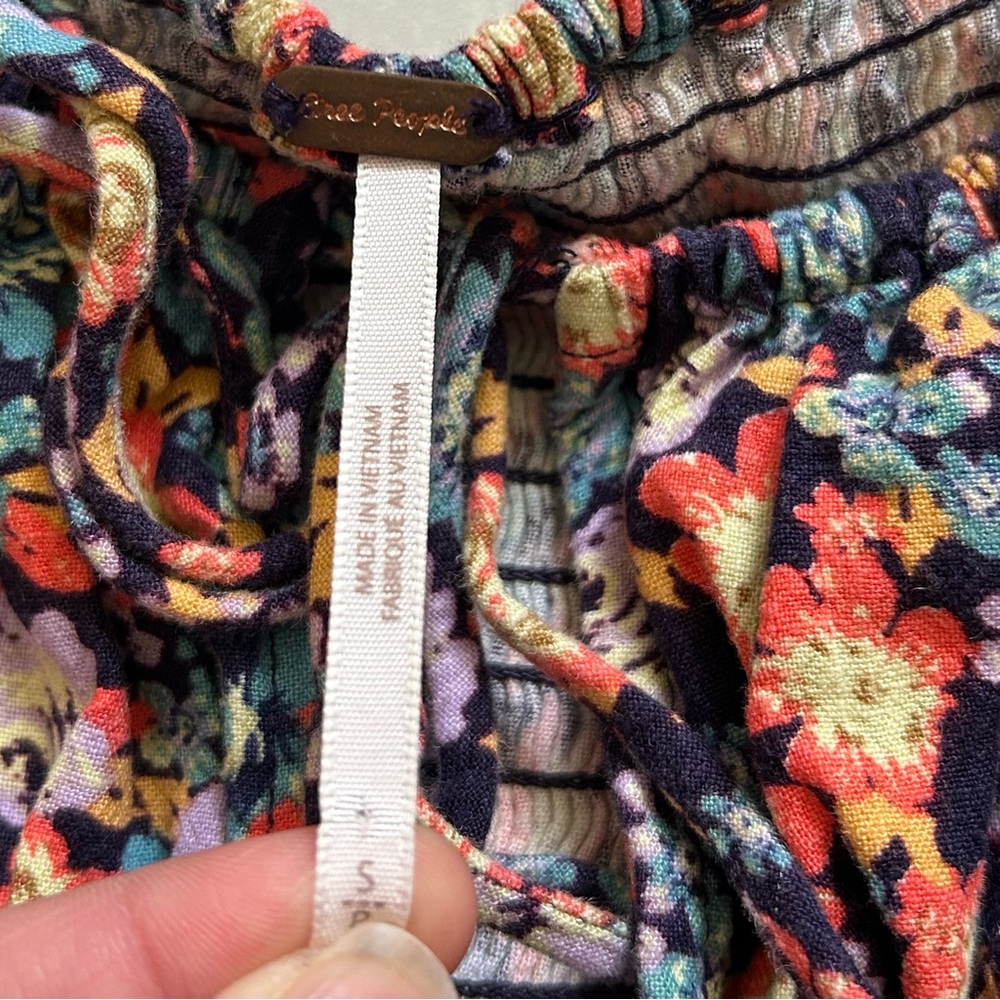 Free People Womens Show Me Loe Floral Square Neck Romper - Picture 5 of 8